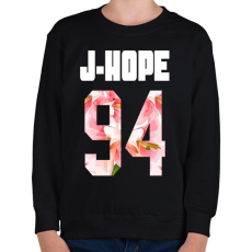 PRINTFASHION J-Hope BTS - Gyerek pulóver - Fekete