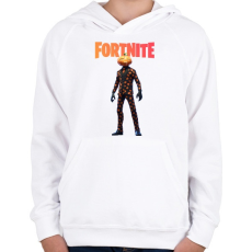 PRINTFASHION Jack Gourdon Fortnite - Gyerek kapucnis pulóver - Fehér