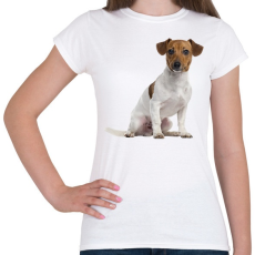 PRINTFASHION Jack Russel kutyás póló - Női póló - Fehér