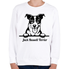 PRINTFASHION Jack Russel Terrier - Gyerek pulóver - Fehér gyerek pulóver, kardigán