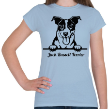 PRINTFASHION Jack Russel Terrier - Női póló - Világoskék női póló