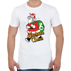 PRINTFASHION Jackass claus - Férfi póló - Fehér