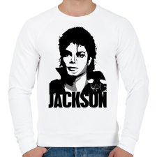 PRINTFASHION Jackson - Férfi pulóver - Fehér férfi pulóver, kardigán