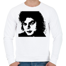 PRINTFASHION jackson - Férfi pulóver - Fehér férfi pulóver, kardigán