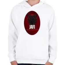 PRINTFASHION Jafi "A pokol serlege" - Gyerek kapucnis pulóver - Fehér gyerek pulóver, kardigán