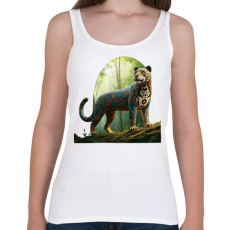 PRINTFASHION Jaguár - Női atléta - Fehér