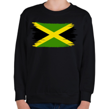 PRINTFASHION Jamaica flag - Gyerek pulóver - Fekete gyerek pulóver, kardigán