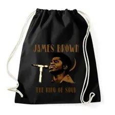 PRINTFASHION JAMES BROWN - Sportzsák, Tornazsák - Fekete tornazsák