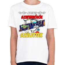 PRINTFASHION Januári szuperhős - Gyerek póló - Fehér gyerek póló