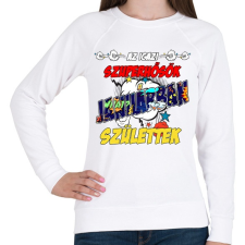 PRINTFASHION Januári szuperhős - Női pulóver - Fehér női pulóver, kardigán