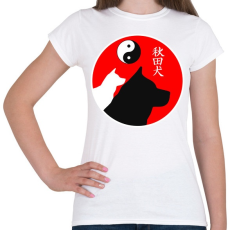 PRINTFASHION Japán Akita - Női póló - Fehér