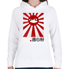 PRINTFASHION Japan is the Wae - Női kapucnis pulóver - Fehér női pulóver, kardigán