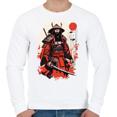 PRINTFASHION Japán ronin - Férfi pulóver - Fehér