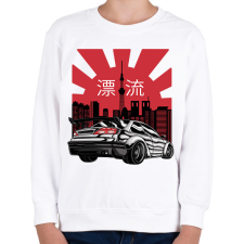 PRINTFASHION Japán sportkocsi - Gyerek pulóver - Fehér gyerek pulóver, kardigán