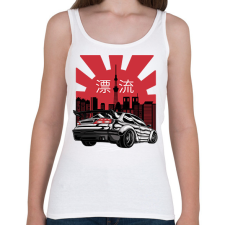 PRINTFASHION Japán sportkocsi - Női atléta - Fehér női trikó