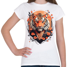 PRINTFASHION Japán tigris - Női póló - Fehér