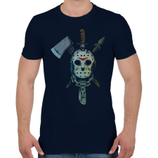 PRINTFASHION Jason Voorhees 5 - Férfi póló - Sötétkék férfi póló