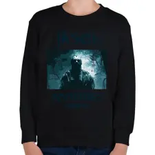 PRINTFASHION Jason Voorhees kék - Gyerek pulóver - Fekete gyerek pulóver, kardigán