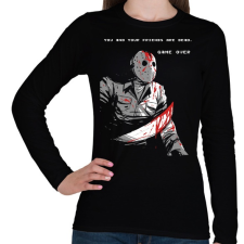 PRINTFASHION Jason Voorhees - Női hosszú ujjú póló - Fekete női póló