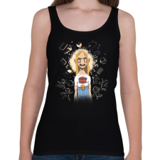 PRINTFASHION játékos - Női atléta - Fekete női trikó