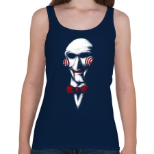 PRINTFASHION Játsszunk! - Női atléta - Sötétkék női trikó