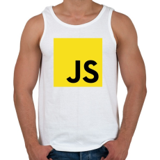PRINTFASHION JavaScript - Férfi atléta - Fehér