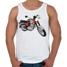 PRINTFASHION Jawa 350 - Férfi atléta - Fehér