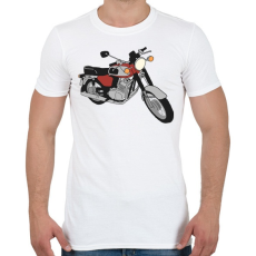 PRINTFASHION Jawa 350 - Férfi póló - Fehér