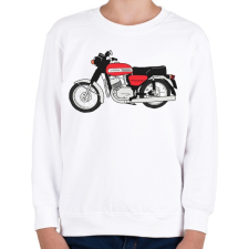 PRINTFASHION Jawa 350 - Gyerek pulóver - Fehér gyerek pulóver, kardigán