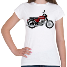 PRINTFASHION Jawa 350  - Női póló - Fehér