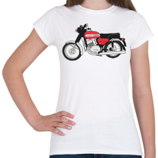 PRINTFASHION Jawa 350 - Női póló - Fehér