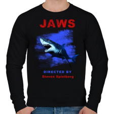 PRINTFASHION JAWS - Férfi pulóver - Fekete férfi pulóver, kardigán