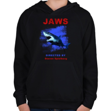 PRINTFASHION JAWS - Gyerek kapucnis pulóver - Fekete gyerek pulóver, kardigán