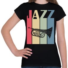 PRINTFASHION Jazz music - Női póló - Fekete
