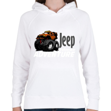 PRINTFASHION jeep extreme - Női kapucnis pulóver - Fehér