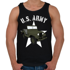 PRINTFASHION Jeep - Férfi atléta - Fekete