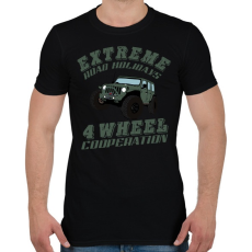 PRINTFASHION jeep - Férfi póló - Fekete