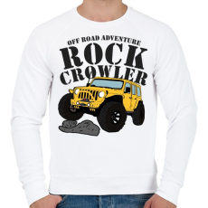 PRINTFASHION Jeep - Férfi pulóver - Fehér