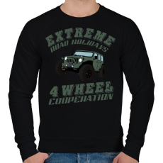 PRINTFASHION jeep - Férfi pulóver - Fekete
