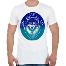 PRINTFASHION jég farkas - Férfi póló - Fehér férfi póló