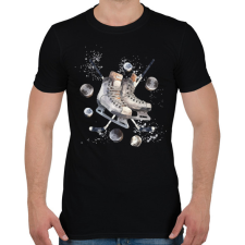 PRINTFASHION Jéghoki - Férfi póló - Fekete férfi póló