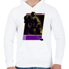 PRINTFASHION Jéghokis - Férfi kapucnis pulóver - Fehér