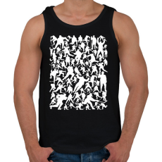 PRINTFASHION Jégkorongosok - Férfi atléta - Fekete