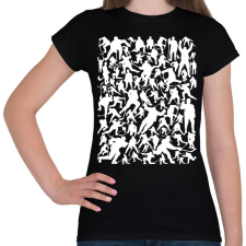 PRINTFASHION Jégkorongosok - Női póló - Fekete női póló