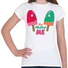 PRINTFASHION Jégkrémek - Női póló - Fehér női póló