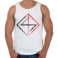 PRINTFASHION jel - Férfi atléta - Fehér