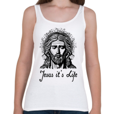 PRINTFASHION jesus its life - Női atléta - Fehér