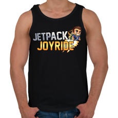 PRINTFASHION Jetpack Joyride - Férfi atléta - Fekete