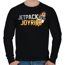 PRINTFASHION Jetpack Joyride - Férfi pulóver - Fekete férfi pulóver, kardigán