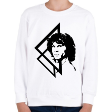 PRINTFASHION Jim Morrison - Gyerek pulóver - Fehér gyerek pulóver, kardigán